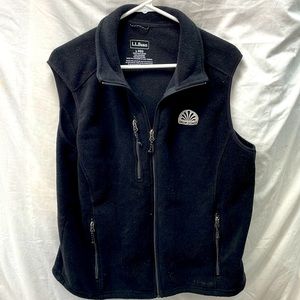 L.L Bean palm coast fleece vest men sz L